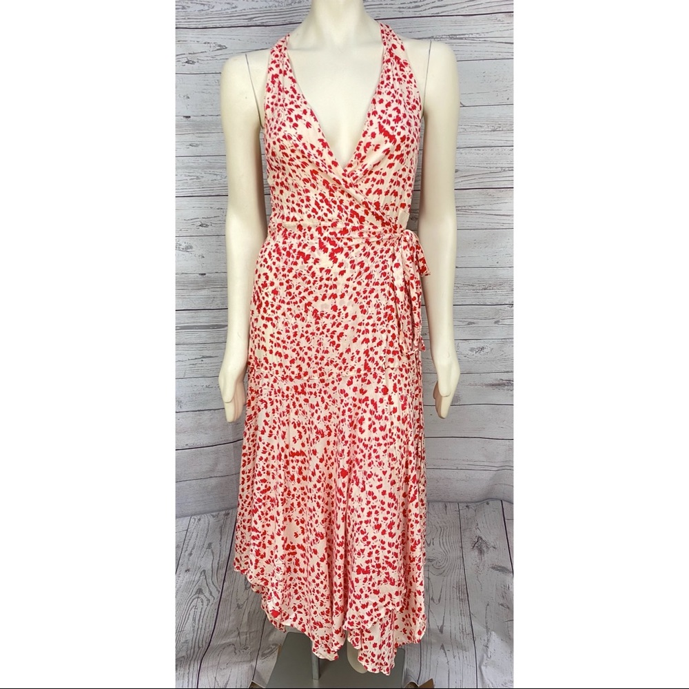 OLIVACIOUS Sleeveless Asymmetrical Wrap Dress M